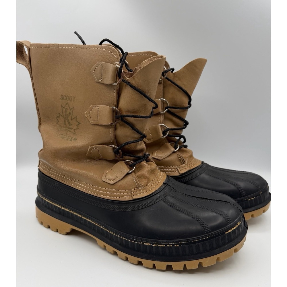 Sorel Scout Kaufman Leather Duck Boots Made in Canada Winter‎ Snow Boots